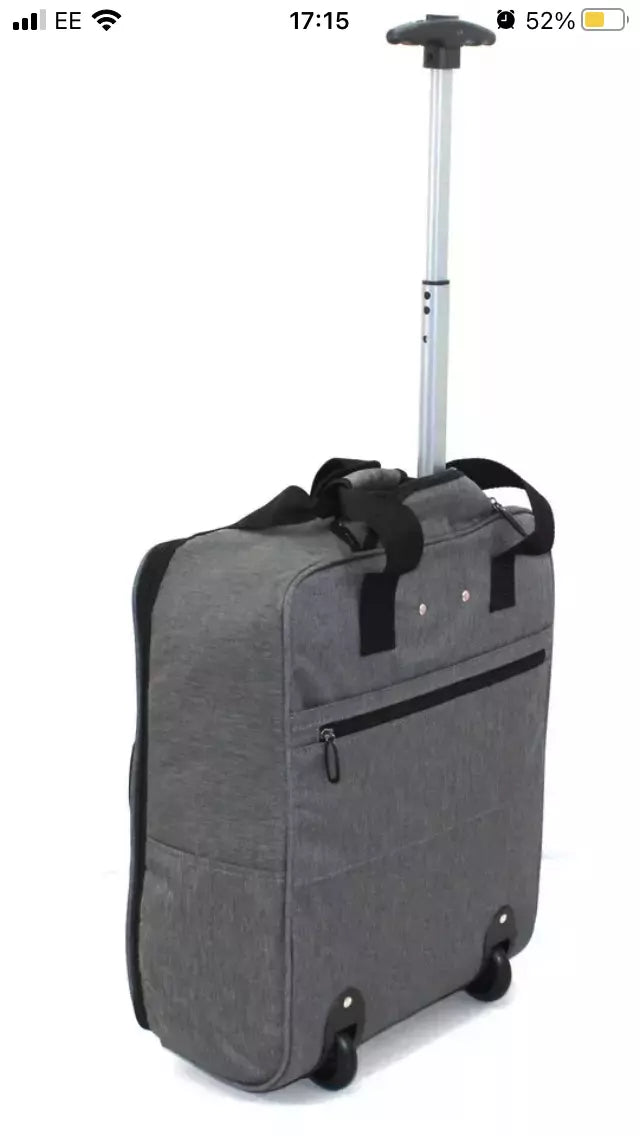 CABIN TROLLEY BAG RYANAIR UNDER SEAT TRAVEL BAG HAND LUGGAGE SUITCASE UK STOCK