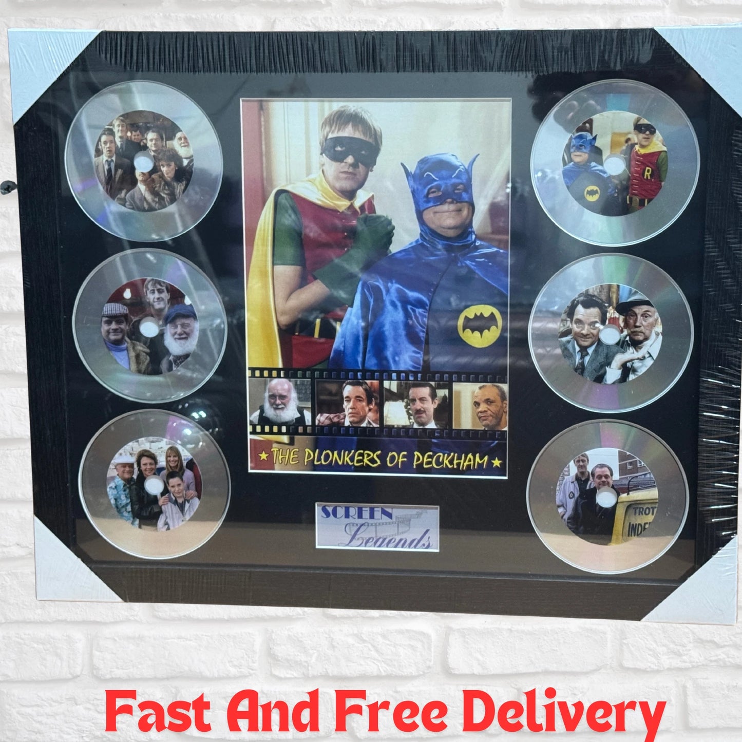 ONLY FOOLS AND HORSES MEMORABILIA FRAMED PICTURE PRESENTATION DISC SET LEGENDS UK STOCK