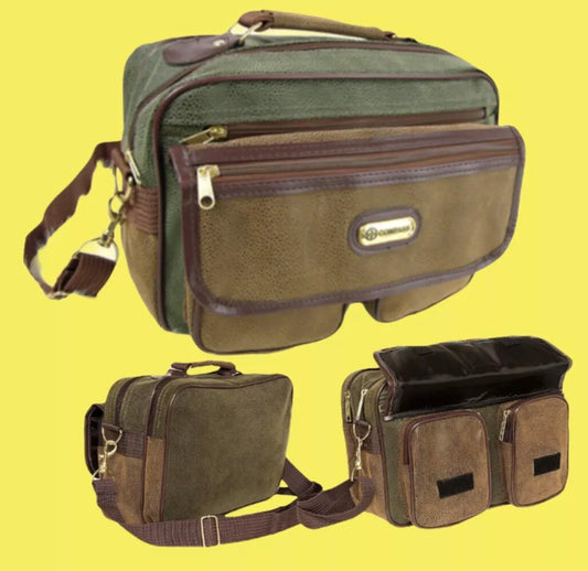 VINTAGE UNISEX LIGHTWEIGHT SUEDE CAMERA BAG GYM CABIN UTILITY WORK HANDY RYANAIR UK STOCK