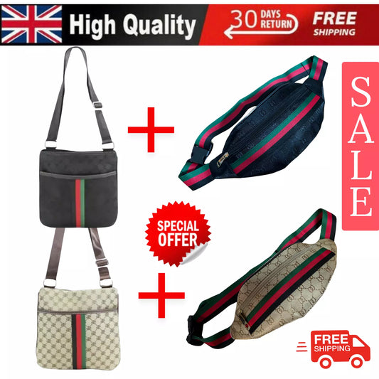 BOYS GIRLS DESIGNER CROSS BODY BAG BUM BAG SHOULDER HANDBAG POUCH WORK TRAVEL UK STOCK